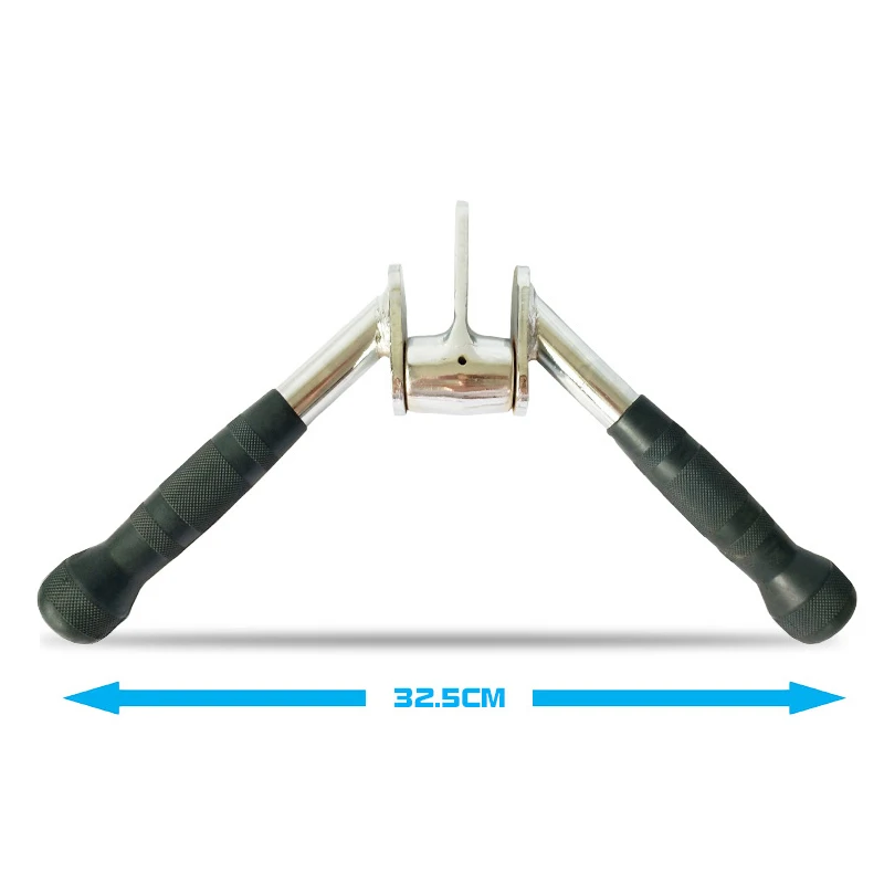 Fitness Lat Pull Down Bar Gym Handle Grip Gantry Frame Pully Cable Machine Attachment Triceps Muscle Workout Solid Rowing T-Bar - Image 7