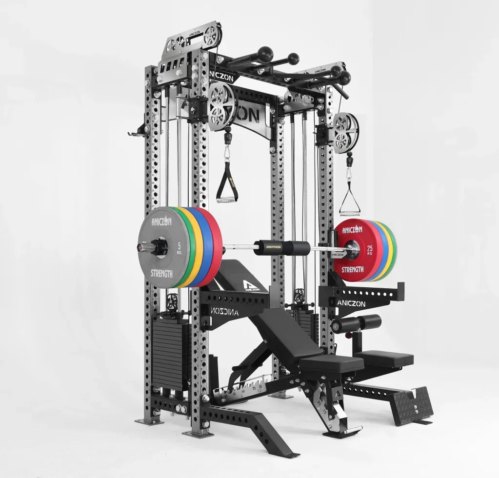 Aniczon gym fitness equipment smith machine commercial multifunctional strength power rack