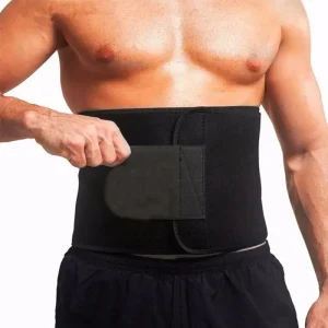 Premium Waist Trainer & Trimmer Sweat Belt For Men & Women Fitness Shapewear Wrap Tummy Stomach Weight Loss Fat Burner Slimming