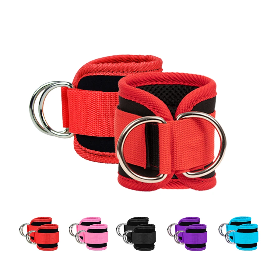 Fitness Sports Straps Adjustable D-Ring Support Cuffs Ankle Gym Workouts Pulley With Buckle Guard Leg Strength Safety Abductors - Image 2