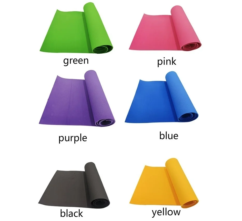 4MM Thick 173cmX61cm Yoga Mats Non-slip Exercise Mat Fitness Tasteless Pilates Workout Gym Mats with Bandage Sports Fitness - Image 8