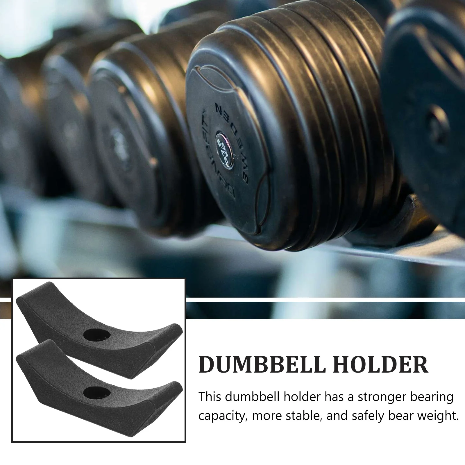 4 Pcs Display Stand Dumbbell Shelves Racks Replacement Pp Weight Bracket for Dumbbells - Image 3