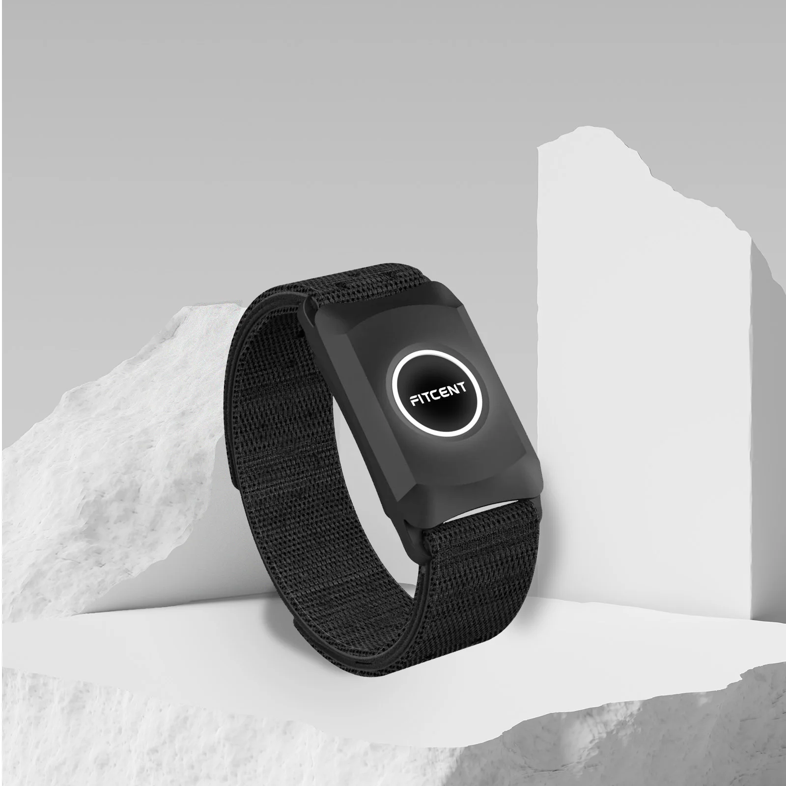 Bluetooth 5.0 ANT+ Heart Rate Monitor Armband with HR Zones/Calories Burned Optical HRM Sensor for Fitness Cycling Running