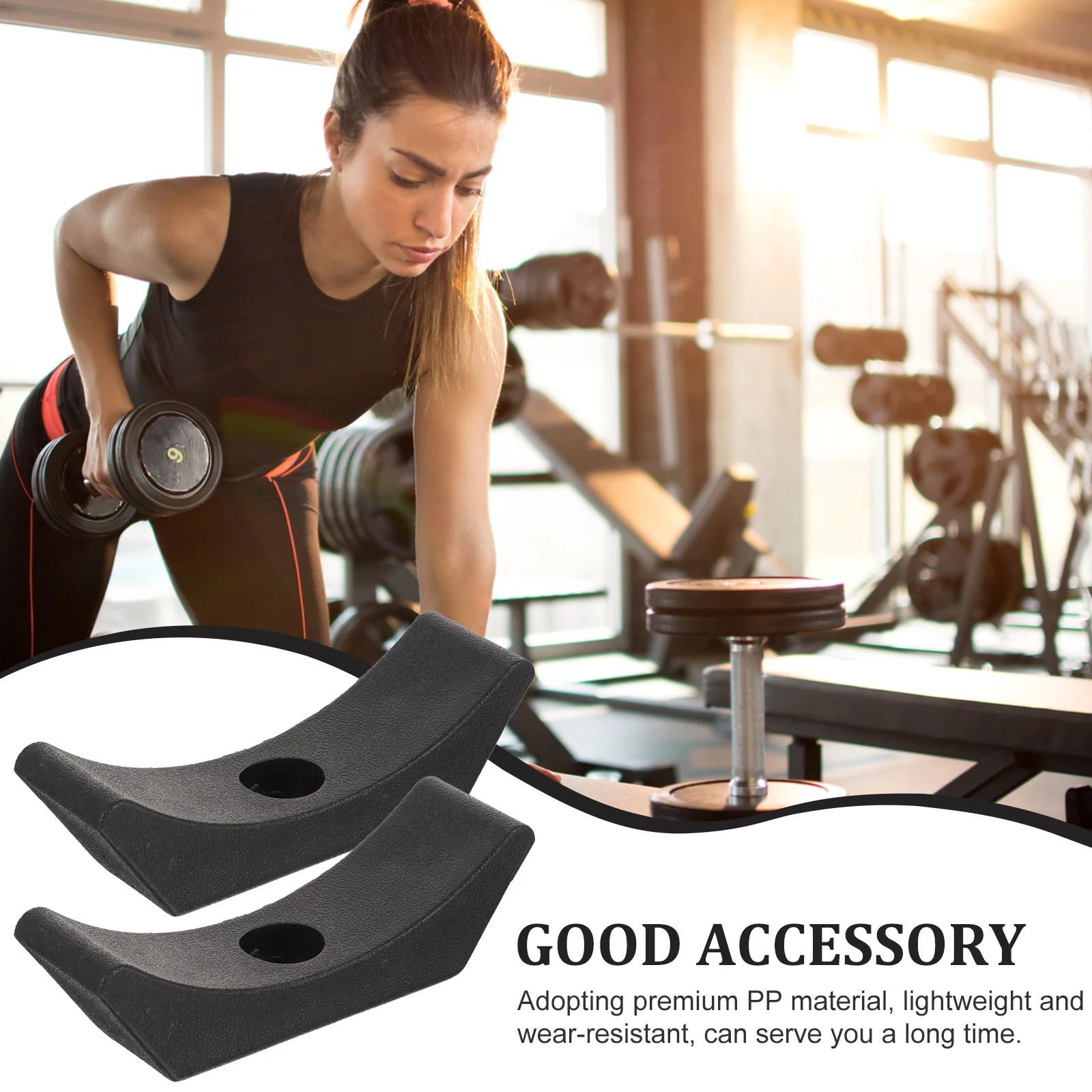 4 Pcs Display Stand Dumbbell Shelves Racks Replacement Pp Weight Bracket for Dumbbells - Image 2