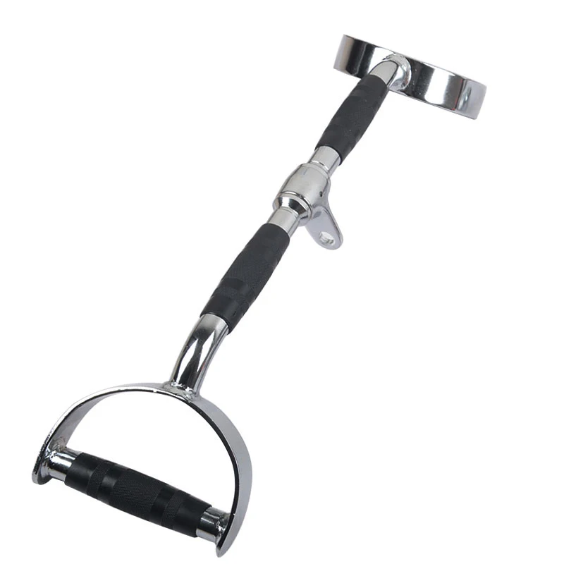 Fitness Lat Pull Down Bar Gym Handle Grip Gantry Frame Pully Cable Machine Attachment Triceps Muscle Workout Solid Rowing T-Bar - Image 4