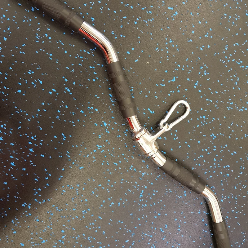 Fitness Lat Pull Down Bar Gym Handle Grip Gantry Frame Pully Cable Machine Attachment Triceps Muscle Workout Solid Rowing T-Bar - Image 5