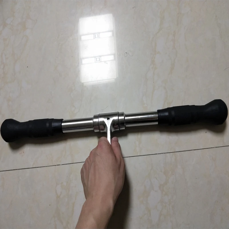 Fitness Lat Pull Down Bar Gym Handle Grip Gantry Frame Pully Cable Machine Attachment Triceps Muscle Workout Solid Rowing T-Bar - Image 6