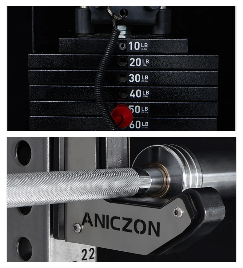 Aniczon gym fitness equipment smith machine commercial multifunctional strength power rack - Image 8